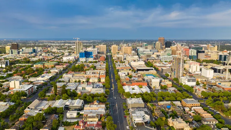 Image of a town in Adelaide