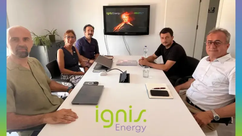 ignis Energy and GEOPET members signing the contract