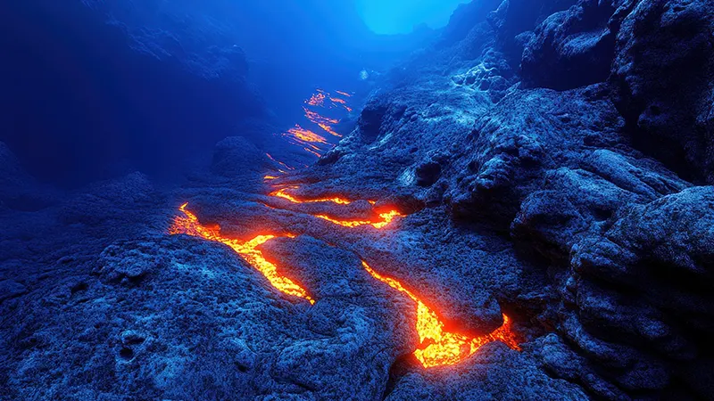 volcanic lava 