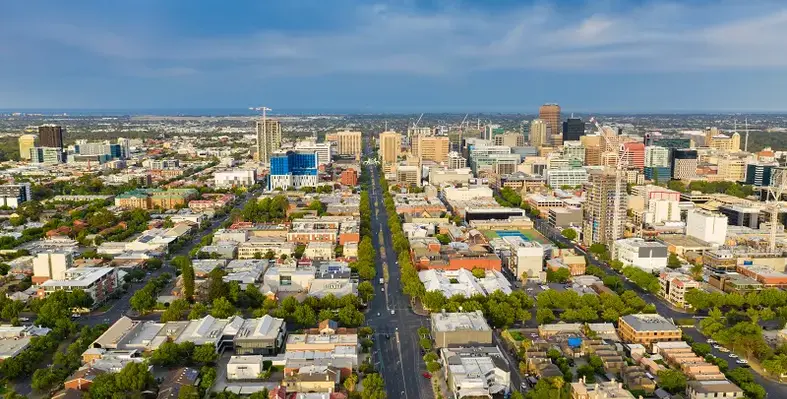 Image of a town in Adelaide
