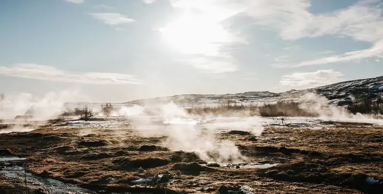 Image of some geothermal hot springs