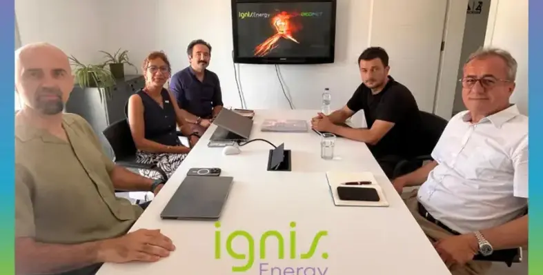 ignis Energy and GEOPET members signing the contract
