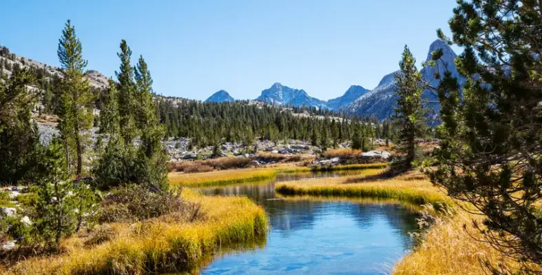 River and mountains in Nevada