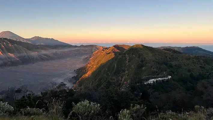 landscape view Java Island Indonesia