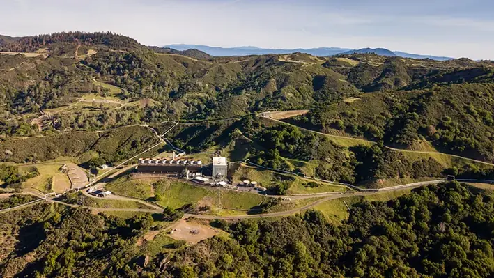 The Geyseys geothermal plant California
